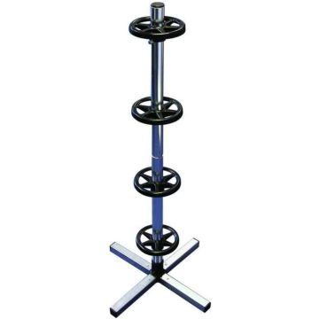 Carpoint arbre à jante avec couvercle 101 cm aluminium noir/argent