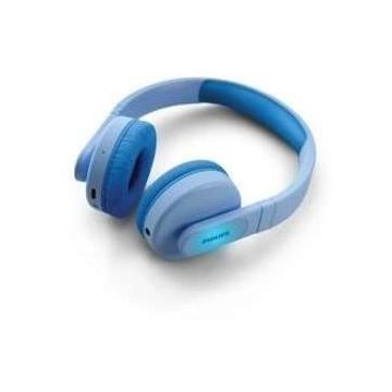 PHILIPS TAK4206BL/00 - Casque supra-aural sans fil pour enfants - Coques lumineuses - Contrôle parental - <85 dB - Bleu