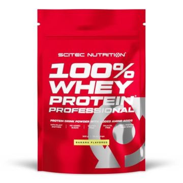 Whey concentrée Scitec Nutrition - 100% Whey Protein Professional - Banana 500g