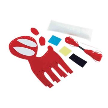 Doudou feutrine à coudre faon 22 x 18 x 5 cm - MegaCrea {couleur}