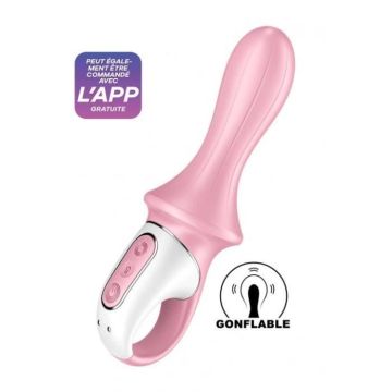 Vibro anal gonflable - Satisfyer - Air Pump Booty 5 - Ultra puissant - Connecté - Diamètre réglable