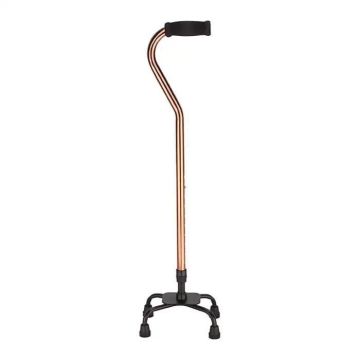 Canne de marche pliable bâton de randonnée pliante réglable avec quatre pieds ergonomique