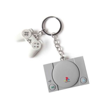 Playstation Porte-Clés Keychain Console And Controller 3D Rubber nouveau
