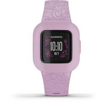GARMIN vivofit junior 3 - Floral, Pink - Bracelet d'activités pour enfants