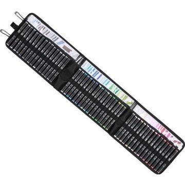 Trousse - GRAPH'IT - Roll & Go - 1 m - 52 marqueurs - Noir