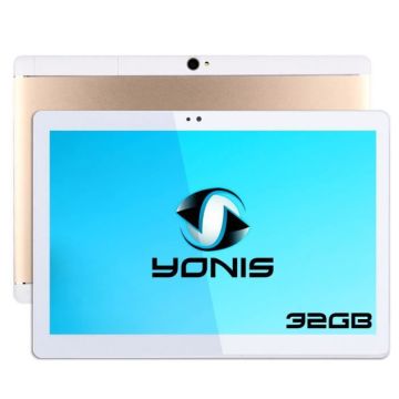 Tablette 4G Multimédia 10' Android 7.0 Octacore 32Go Stockage Double Sim Or YONIS Argent