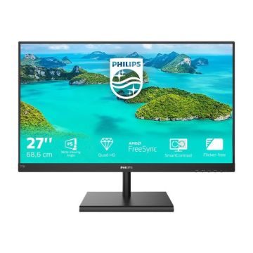 Ecran LED - PHILIPS - E-line 275E1S - 2560 x 1440 - IPS - 75 Hz - Noir texturé