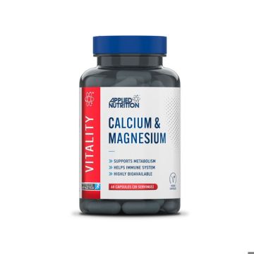 Minéraux Applied Nutrition - Calcium & Magnesium - 60 Gélules