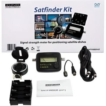 Kit Satfinder Pointeur Satellite KÖNIG - Boussole - Câble