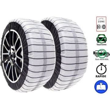 Chaussettes textile auto Suv 4x4 195/60-16 205/60-16 215/55-17 235/45-18 homologuées