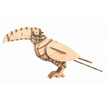 Trophée - CTOP - Toucan - Carton - A assembler - Blanc