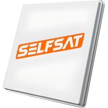 Antenne plate SELFSAT H50D4 - LNB quad - Blanc - 4 sorties