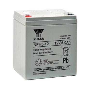 Batterie plomb AGM NPH5-12 12V 5Ah YUASA - Batterie(s)