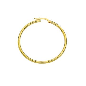 Boucles d'Oreilles femme - BRILLAXIS - Créoles Brillaxis or jaune 9 carats 35 mm