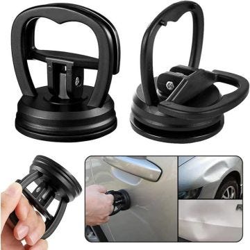 2 outils de débosselage et de réparation de voiture avec ventouse, pour poignée de fenêtre, porte, miroir, granit, levage d'objets
