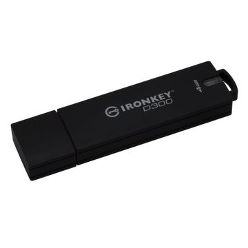 Clé USB - KINGSTON - IronKey D300 - 64 Go - USB 3.0 - Cryptée et gérée FIPS niveau 3