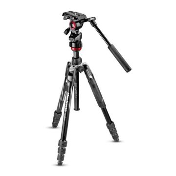 Trépied vidéo Befree Live - MANFROTTO - MVKBFRTLIVE - Rotule vidéo fluide 2 axes - Noir