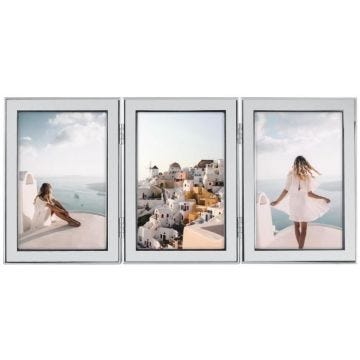 Cadre photo - HAMA - Santorini - 3 x 13 x 18 cm - Argenté - Métal