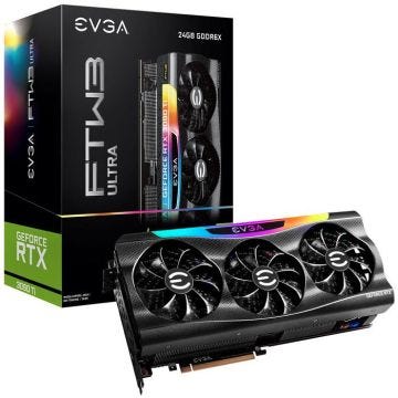 Carte graphique - EVGA - GeForce RTX 3090 Ti FTW3 ULTRA GAMING - Refroidissement à eau - RGB LED - NVIDIA G-SYNC