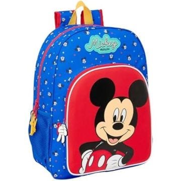 Sac à dos scolaire - SAFTA - Mickey Mouse - Adaptable au chariot - Pour enfants - Primaire