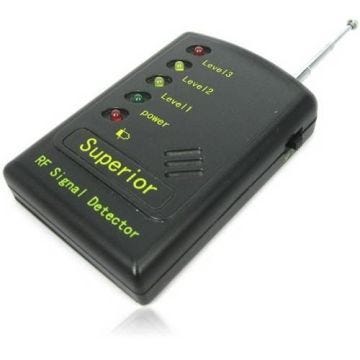 Contre-espion Détecteur de caméra sans fil et alarme sonore / LED