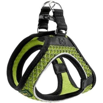 Harnais pour chien - HUNTER - Vert - Tissu respirant - Réfléchissant - Confortable