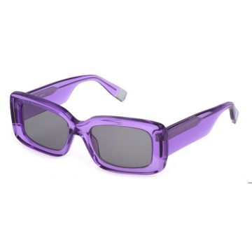 Lunettes de Soleil Furla SFU630V 53/20/140 VIOLET/SMOKE acétate unisexe SFU630V