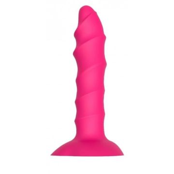 Plug Anal - Dream Toys - Twisted Plug - Silicone - Ventouse - 17 cm x 3.5 cm