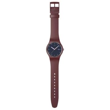 Montre homme bracelet silicone et plastique - Swatch - Montre Swatch Burgundy Berry