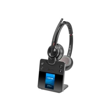 Micro-casque - DECT / Bluetooth - sans fil - HP Inc. - Poly Savi 8420 Office - Savi 8400 series - micro-casque - sur-oreille - DECT