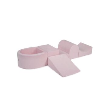 MeowBaby® Module Mousse Kit Pour Jouer 200x45cm/Sans Balles Rose Clair