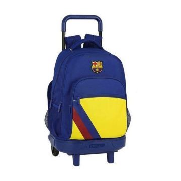 Cartable à roulettes Compact F.C. Barcelona Bleu - - - F.C. Barcelona