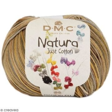 Fil à tricoter - DMC - Natura - 50 gr - Multicolore - 100% coton