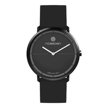 NOERDEN LIFE2 - Silicone - Montre connectée Hybride - 38mm, Noir, 38mm