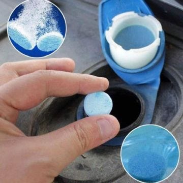 SHOP-STORY - Lot de 6 Pastilles Effervescentes pour 24 Litres de Lave-Glaces Spécial Nettoyage de Pare-Brise