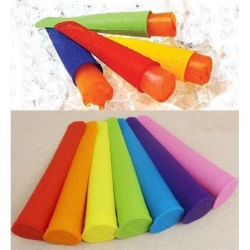 Push Up silicone Ice Cream Jelly Lolly Pop Maker Popsicle bac moule - couleur aléatoire
