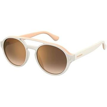 Lunettes de soleil - HAVAIANAS - Sancho - Couleur Ivory Peach - Taille 53 - Verres rouges