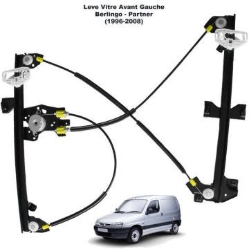 Mécanisme de Lève vitre pour Citroen Berlingo Peugeot Partner de 1996 à 2008 - AVANT GAUCHE (côté conducteur)