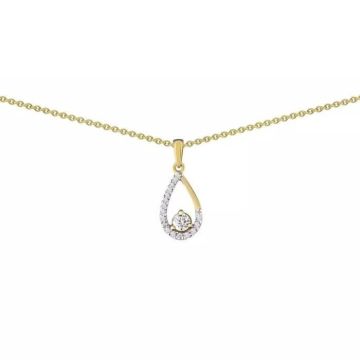 Collier - BRILLAXIS - Collier or jaune 9 carats pendentif goutte - Couleur de la matière:Jaune Taille/Longueur:43 cm