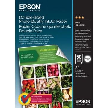 Papier photo Jet d'encre Epson - A4 - 210x297 mm - 140 g/m² - Mat
