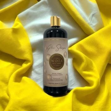 Noïa Shampoing Glow, Proteine de soie, Acide hyaluronique&Miel, sans sulfate-sans paraben&sans silicone
