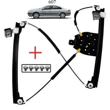 Mecanisme de lève vitre avant gauche Peugeot 607 9221q2 9650734880 922192