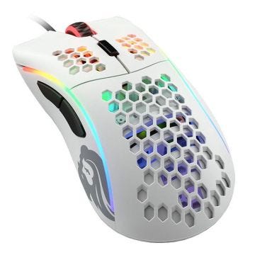 Glorious PC Gaming Race Model D Wireless Souris Gaming - blanc, mat