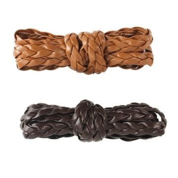 Cordon tressé - MEGACREA DIY - Chocolat et camel - 7 mm - 1 m - 2 pièces