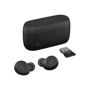 Casque sans fil Jabra Evolve2 Buds MS - Bluetooth - Annulation active - Noir - Intra-auriculaire