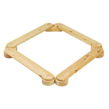 MeowBaby® Parcours sensoriel, bois naturel, 4 éléments