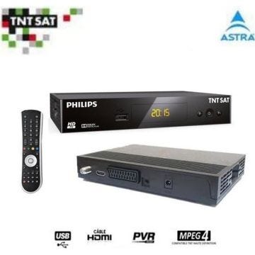 RÉCEPTEUR PHILIPS DSR 3231T , DÉMODULATEUR SATELLITE HD S.C TNTSAT (ASTRA 19.2°)