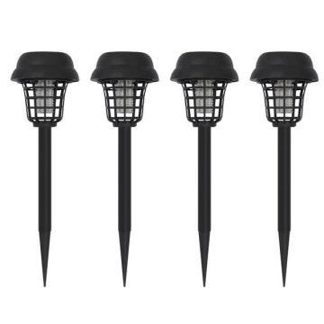 ANTI-MOUSTIQUE,4pcs--lampe solaire anti moustique UV LED, 1 à 4 pièces, luminaire répulsif pour pelouse de jardin, insecticide, usag