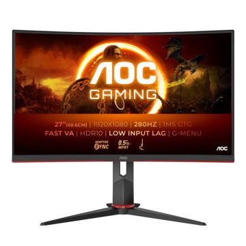 Écran PC AOC C27G2Z3/BK - 27 po - Full HD 1920 x 1080 - 1 ms - HDMI/DisplayPort - Noir