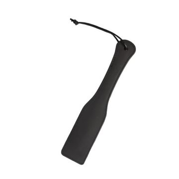 Paddle Tapette - BLAZE - Simili Cuir Noir - 32 cm - Finition Surpiquée - Dragonne